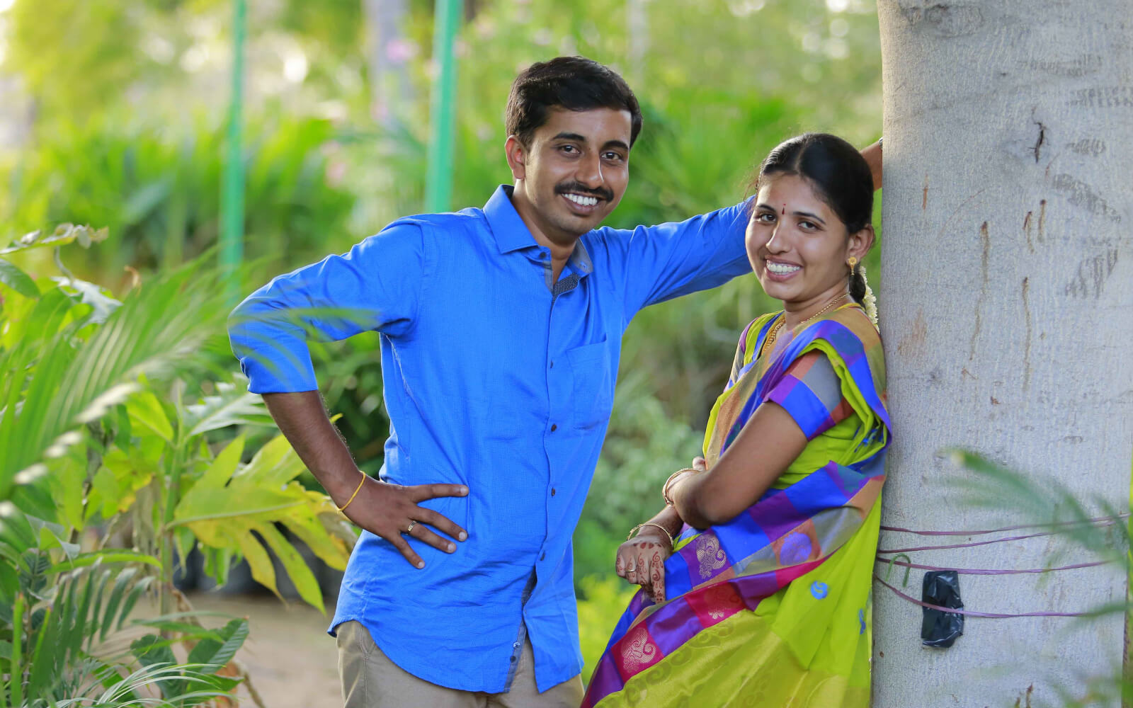 Outdoor pre wedding photoshoot in Tamil Nadu